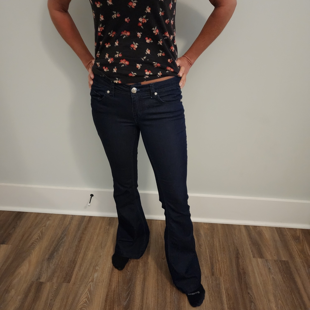 Almost Famous Dark Blue Flare Jeans